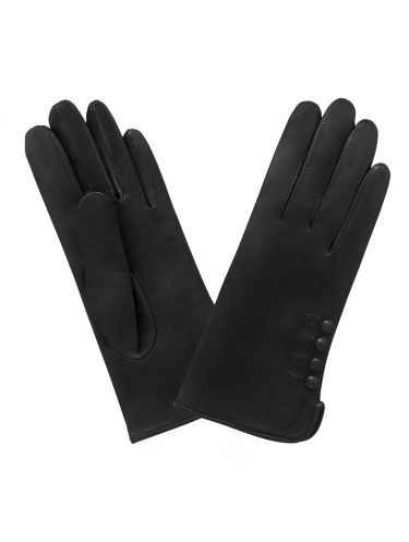 Glove Story 21153ST - CUIR D'AGNEAU - NOIR glove story 4 boutons tactile gants femme Gants