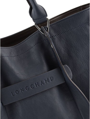 Longchamp 1285/772 - CUIR DE VEAU - MINUIT Longchamp 3D porte main M Sac porté main