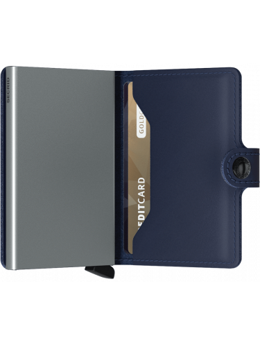 Secrid M - CUIR DE VACHETTE - NAVY secrid miniwallet original porte cartes Porte-cartes