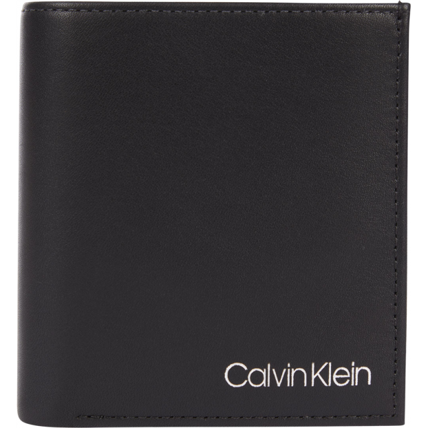 Calvin Klein K507147 - CUIR DE VACHETTE - NOI CALVIN KLEIN-CK--Portefeuille 3 volets RFID Portefeuilles