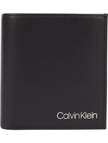 Calvin Klein K507147 - CUIR DE VACHETTE - NOI CALVIN KLEIN-CK--Portefeuille 3 volets RFID Portefeuilles