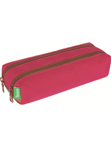 Tann's 121 - POLYESTER - PRUNE - 14 tann's trousse double Petite maroquinerie