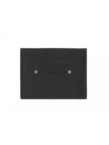 Les Ateliers Foures 930X - CUIR DE VACHETTE - NOIR baroudeur porte cartes rfid Porte-cartes