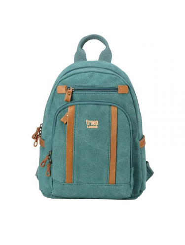 Troop London TRP0255 - COTON CUIR - TURQUOISE troop london sac a dos s Maroquinerie