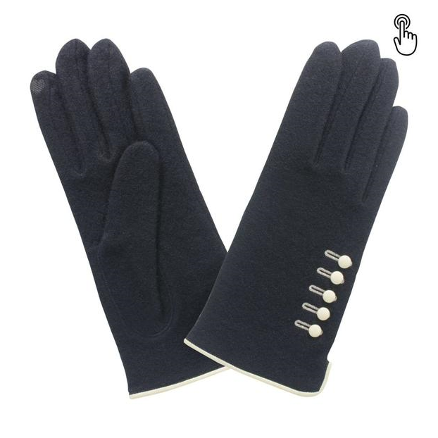 poujade-conduite-mitaine gants homme Taille 8 Couleur générique Bleu Nuance  Navy