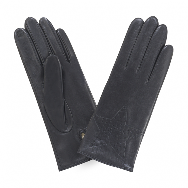 Glove Story 21529SN - AGNEAU - NOIR glove story etoile gants femme tactile Gants