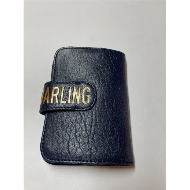 Virginie Darling MIPF - CUIR D'AGNEAU - SAPHIR -  Virginie Darling le mini portefeuille Portefeuilles