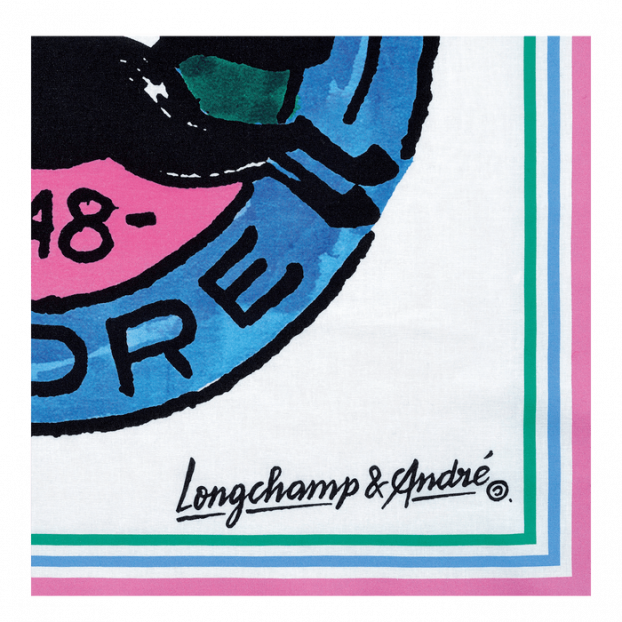 Longchamp 50596/COT - COTON - IVOIRE - 238 longchamp-pliage x andré-étole ivoire Foulards/Etoles