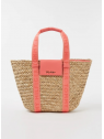 Tommy Hilfiger AW011350 - PAILLE/PVC - CORAL -  tommy hilfiger-beach-panier m shopping
