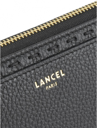 Lancel A10111 - CUIR DE VACHETTE - NOIR Premier Flirt de Lancel - Portefeuille long zippé Portefeuilles