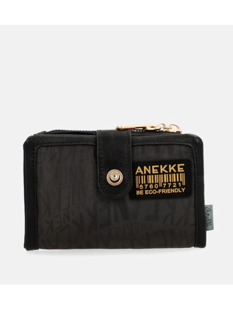 Anekke 35879-912 - POLYURÉTHANE - NOIR anekke-nature woods-porte monnaie souple Porte-monnaie