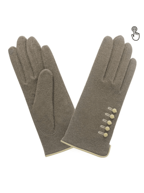 Glove Story 31119NF - LAINE/NYLON - BRUN CHO 31119nf Gants
