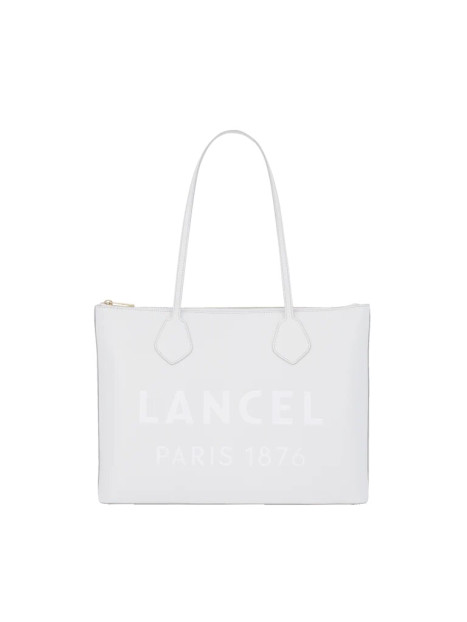 Lancel A12135 - CUIR DE VACHETTE - BLAN lancel essential cabas a4 shopping
