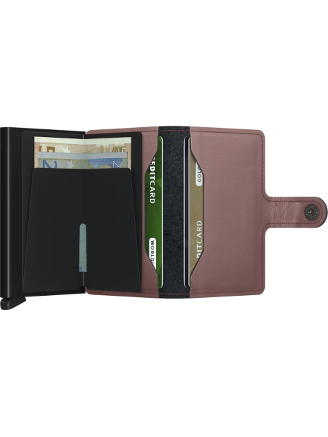 Secrid MM - CUIR DE VACHETTE - ROSE secrid miniwallet porte cartes rfid Porte-cartes