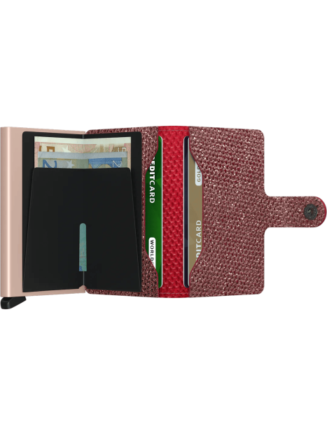 Secrid MSP - CUIR DE VACHETTE - ROUGE secrid -sparkle- porte carte rfid Porte-cartes