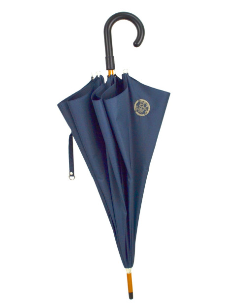 Maison Pierre Vaux L403 - POLYAMIDE - PÉTROLE PRINT lancel-classic-parapluie long canne Parapluies