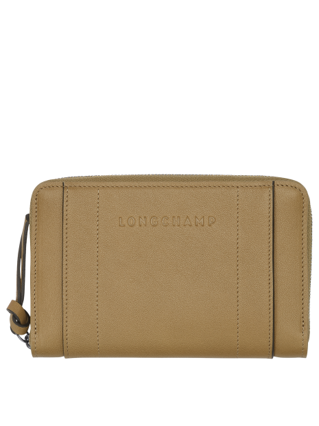 Longchamp 3622/HCV - CUIR DE VEAU - TABAC  loncghamp - longchamp 3d - portefeuille Porte-monnaie