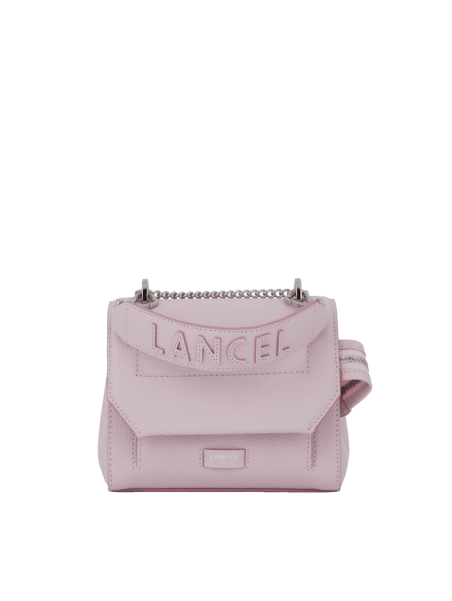 Lancel A09221 - CUIR DE VACHETTE - ROSE lancel-ninon-sac à rabat s Sac porté travers