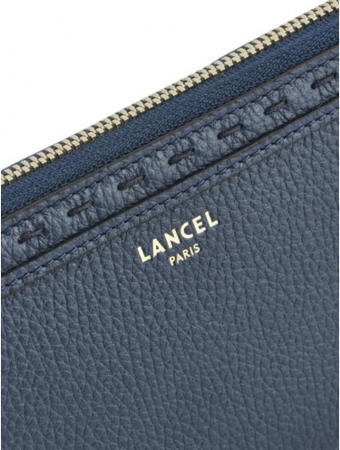 Lancel A10111 - CUIR DE VACHETTE - BLEU Premier Flirt de Lancel - Portefeuille long zippé Portefeuilles